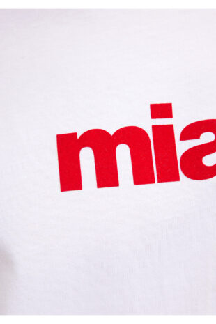 تی شرت سفید فاق نرمال آستین کوتاه مردانه ماوی | 67153