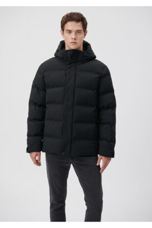 کاپشن سیاه آستین استاندارد مردانه ماوی | 110192