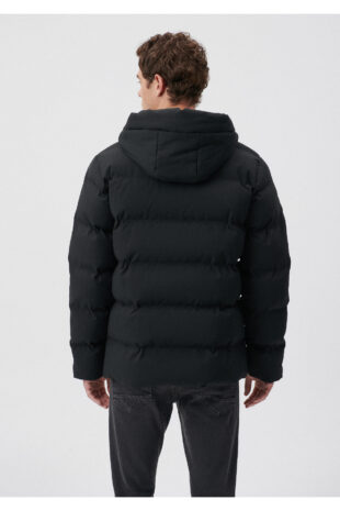 کاپشن سیاه آستین استاندارد مردانه ماوی | 110192