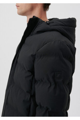 کاپشن سیاه آستین استاندارد مردانه ماوی | 110192