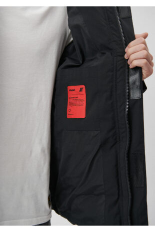 کاپشن سیاه آستین استاندارد مردانه ماوی | 110192