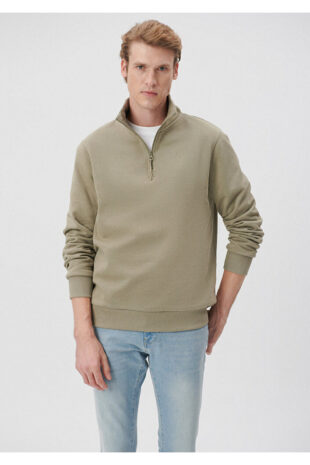 سویشرت سبز آستین استاندارد مردانه ماوی | 610908