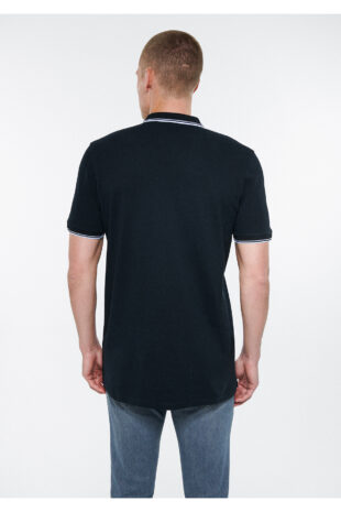 تیشرت یقه پولو سیاه آستین استاندارد مردانه ماوی | 064164-900