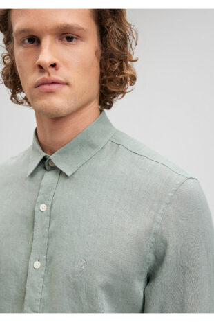 پیراهن خاکستری آستین استاندارد مردانه ماوی | 21190