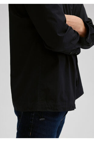 پیراهن لاجورد آستین استاندارد مردانه ماوی | 211195