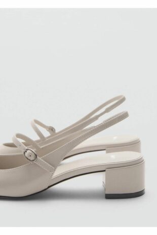 کفش های پاشنه دار خاکستری زنانه مانگو | 77052921