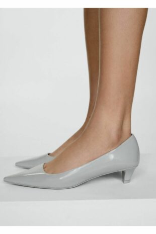 کفش های پاشنه دار کوچک خاکستری زنانه مانگو | 77062923