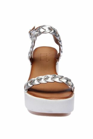 کفش پاشنه دار زنانه نقره ای اصل 120130001662 نقره اي زنانه اینچی | 120130001662