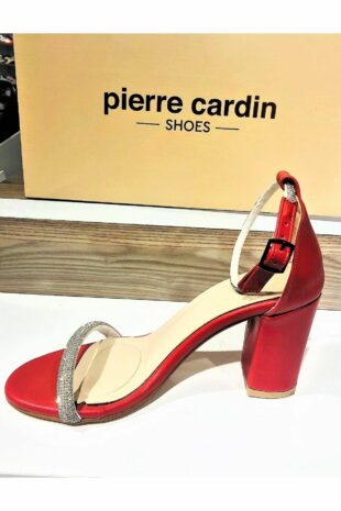 کفش مجلسی شب زنانه Arme City PC-52205 سنگ قرمز جلو قرمز زنانه پیر کاردین | TYC00704360277
