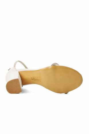 صندل پاشنه دار کفش مجلسی زنانه سفید سفید زنانه پیر کاردین | WP-00000000016994