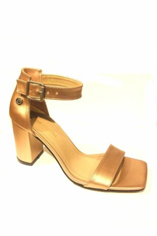 کفش پاشنه تک باند برنزی ARME CITY PİERRE CARDIN AC 51732 فلزی زنانه پیر کاردین | AC 51732