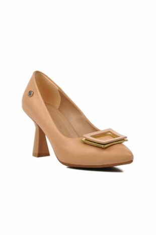 کفش پاشنه دار زنانه بژ PC-53103 بژ زنانه پیر کاردین | TER-202400053103TZ