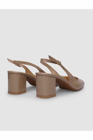 کفش های پاشنه دار زنانه 100% چرم اصل چرم بژ بژ زنانه کابانی | 124481