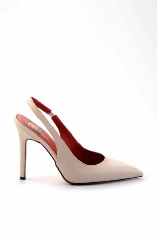 کفش کلاسیک پاشنه بلند بژ زنانه | K014550182 Bambi