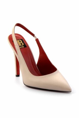 کفش کلاسیک پاشنه بلند بژ زنانه | K014550182 Bambi