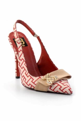 کفش کلاسیک پاشنه بلند قرمز زنانه | K014551182 Bambi
