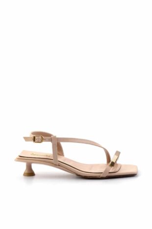 کفش کلاسیک پاشنه بلند بژ زنانه | K052134398 Bambi