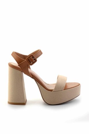 کفش کلاسیک پاشنه بلند قهوه ای زنانه | K052250359 Bambi