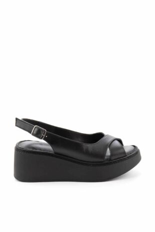 کفش پاشنه دار سیاه زنانه | K052991001 Bambi