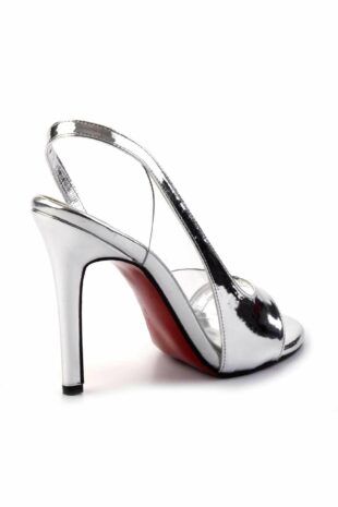 کفش کلاسیک پاشنه بلند نقره اي زنانه | K054551600 Bambi