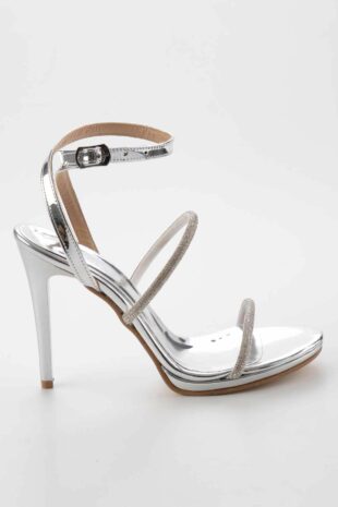 کفش مجلسی نقره اي زنانه | K055271952 Bambi