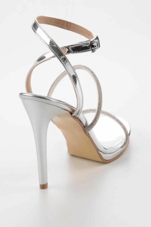 کفش مجلسی نقره اي زنانه | K055271952 Bambi