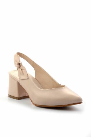 کفش کلاسیک پاشنه بلند بژ زنانه | K014710603 Bambi