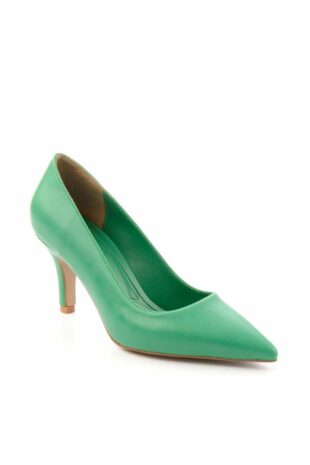 کفش کلاسیک پاشنه بلند سبز زنانه | K012313043 Bambi