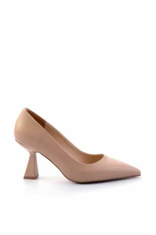 کفش کلاسیک پاشنه بلند بژ زنانه | K012313048 Bambi