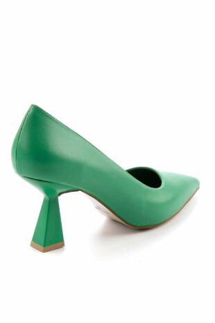 کفش کلاسیک پاشنه بلند سبز زنانه | K012313048 Bambi