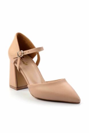 کفش کلاسیک پاشنه بلند بژ زنانه | K012313640 Bambi