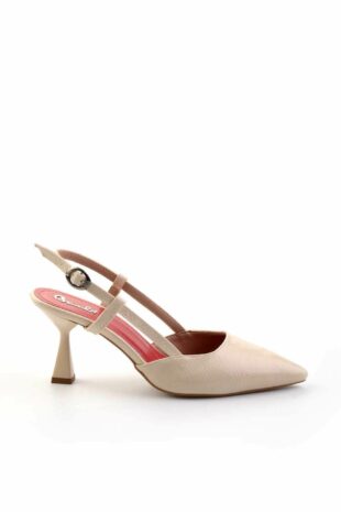 کفش کلاسیک پاشنه بلند بژ زنانه | TYC0824368826MK0139704005 Bambi