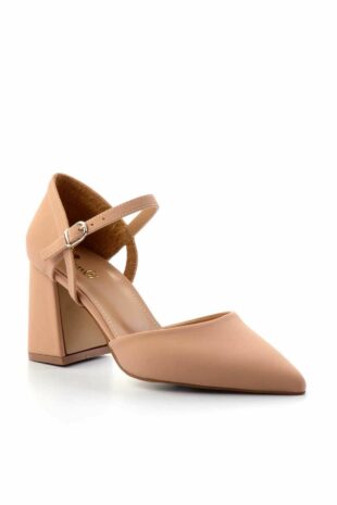 کفش کلاسیک پاشنه بلند بژ زنانه | TYCH5PXA4N170792483327579 Bambi