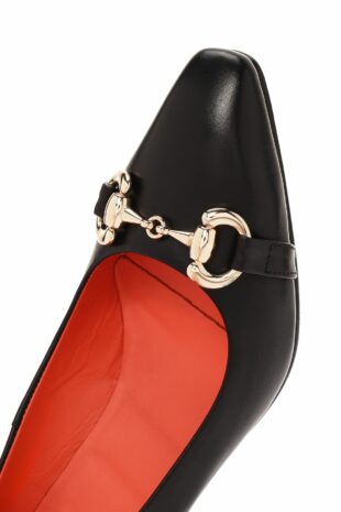 کفش کلاسیک پاشنه بلند سیاه زنانه دریمود | 24SFD260218 Derimod