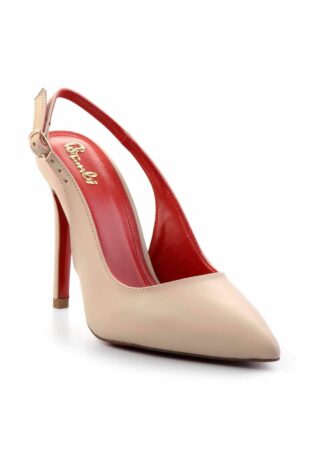 کفش کلاسیک پاشنه بلند بژ زنانه | K012096300 Bambi