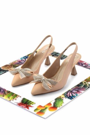 کفش مجلسی بژ زنانه | K013971800 Bambi