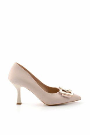 کفش کلاسیک پاشنه بلند بژ زنانه | K015961891 Bambi