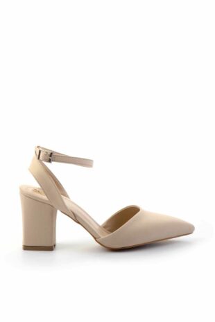 کفش کلاسیک پاشنه بلند بژ زنانه | K017261400 Bambi