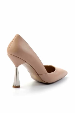 کفش کلاسیک پاشنه بلند بژ زنانه | K012090525 Bambi