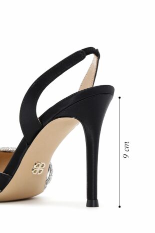 کفش کلاسیک پاشنه بلند سیاه زنانه دریمود | 24SFD12016F Derimod