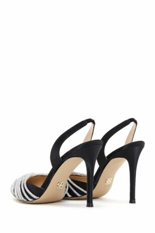 کفش کلاسیک پاشنه بلند سیاه زنانه دریمود | 24SFD12016F Derimod