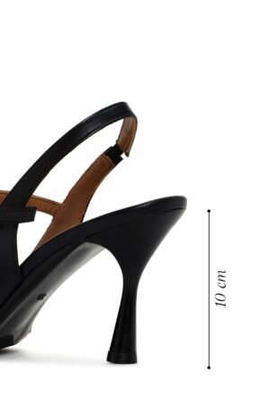 کفش کلاسیک پاشنه بلند سیاه زنانه دریمود | 24SFD132318 Derimod