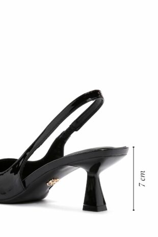 کفش کلاسیک پاشنه بلند سیاه زنانه دریمود | 24SFE495116 Derimod