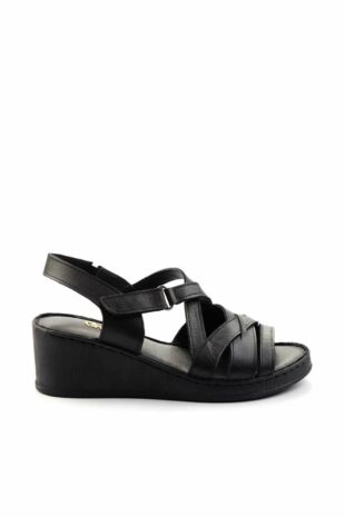 کفش پاشنه دار سیاه زنانه | K054660572 Bambi