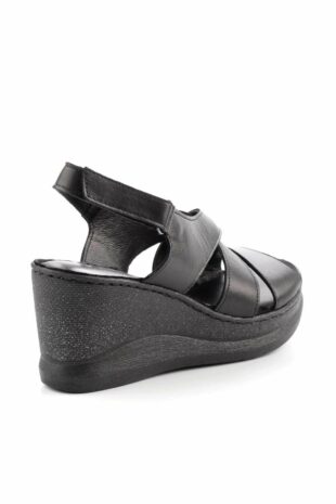 کفش پاشنه دار سیاه زنانه | K059070307 Bambi