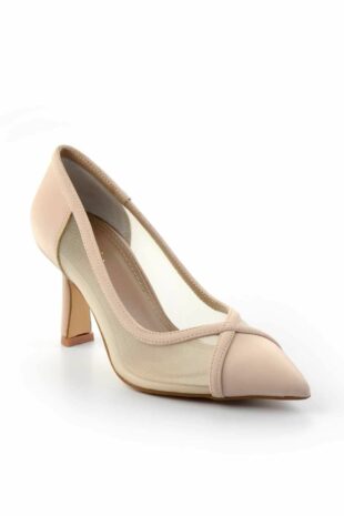 کفش کلاسیک پاشنه بلند بژ زنانه | K011882034 Bambi
