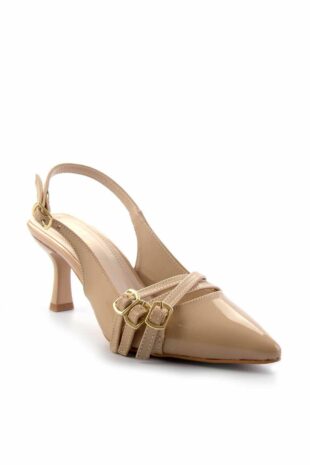 کفش کلاسیک پاشنه بلند بژ زنانه | K012060111 Bambi
