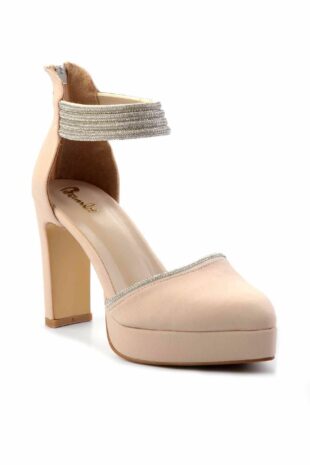 کفش مجلسی بژ زنانه | K019260323 Bambi