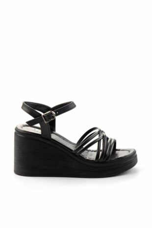 کفش پاشنه دار سیاه زنانه | K058230233 Bambi