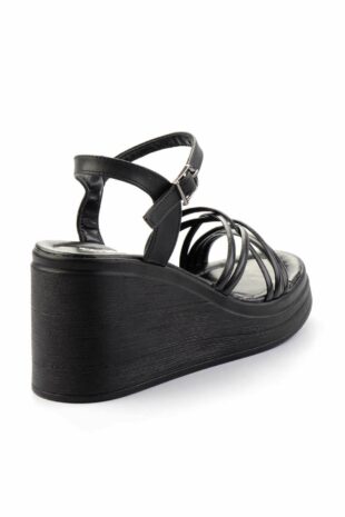 کفش پاشنه دار سیاه زنانه | K058230233 Bambi